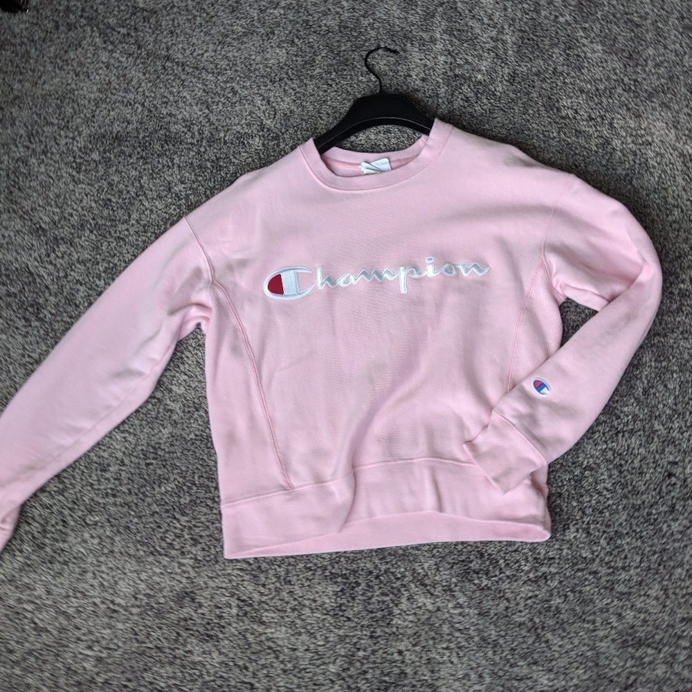 Pink champion sweatshirt
